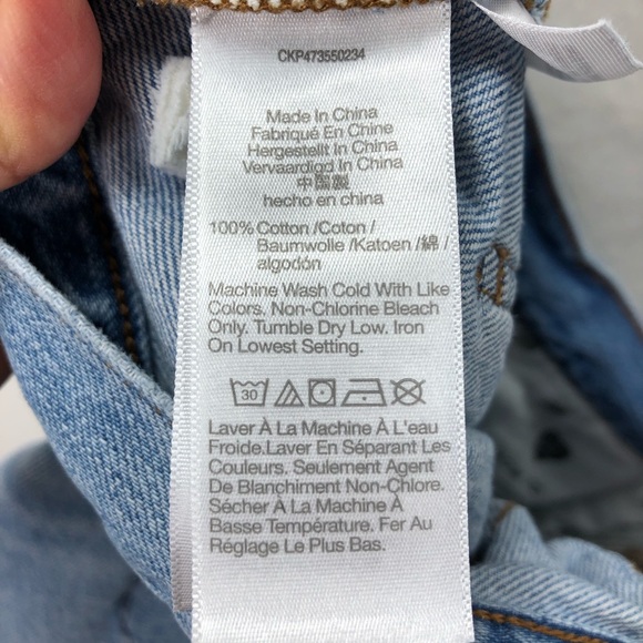 Madewell The Slouchy Boyjean Sz 28 High Rise Light Wash 100% Cotton Contemporary - Picture 6 of 7